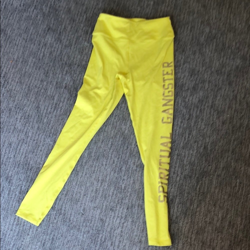 Spiritual Gangster yellow legging